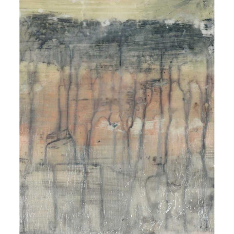 Mineral Layers II White Modern Wood Framed Art Print by Goldberger, Jennifer