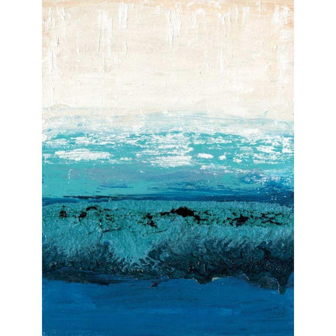 Sapphire Cove II Black Modern Wood Framed Art Print by Ludwig, Alicia