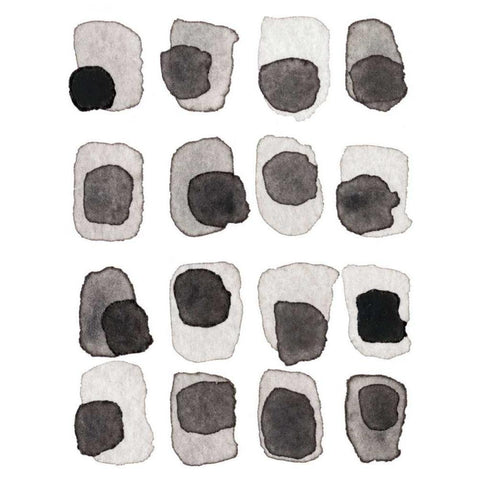 Grey Slate III Black Modern Wood Framed Art Print by Galapon, Nikki