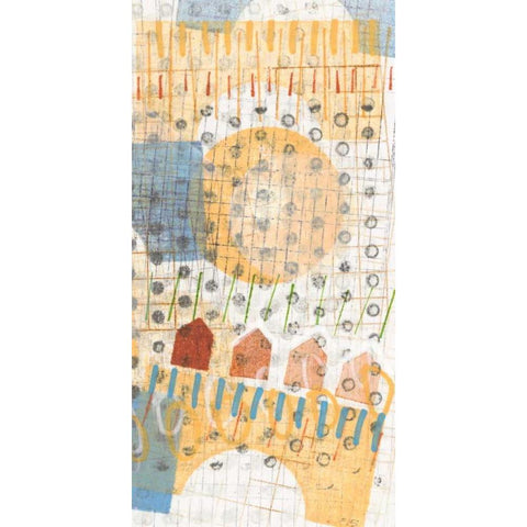 Home Grid IV White Modern Wood Framed Art Print by Galapon, Nikki