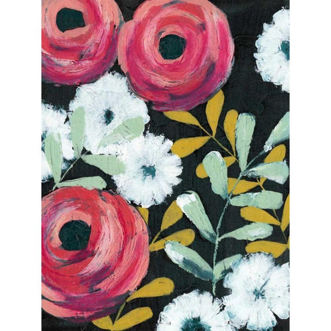 Flor de Color I White Modern Wood Framed Art Print by Popp, Grace