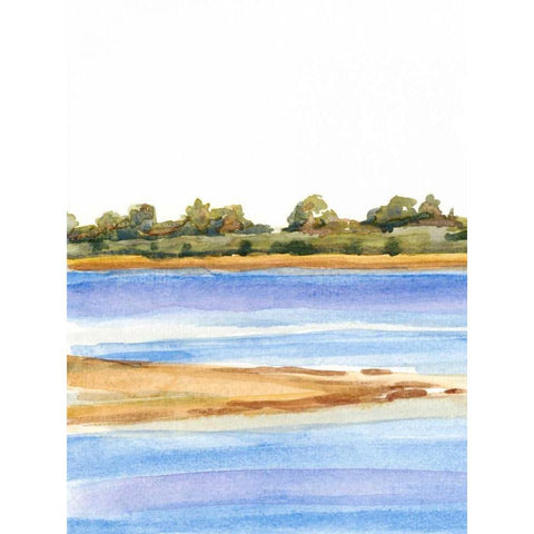 The Sound III Black Modern Wood Framed Art Print with Double Matting by Miller, Dianne