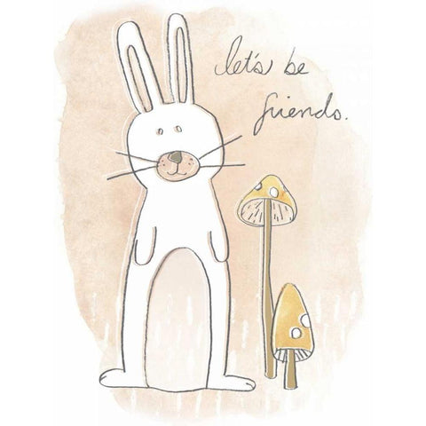 Woodland Whimsy I White Modern Wood Framed Art Print by Vess, June Erica