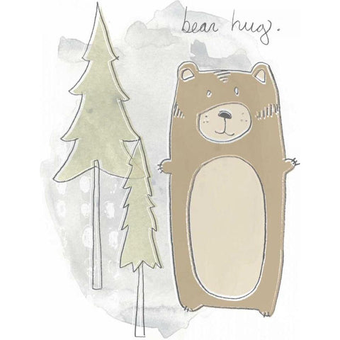 Woodland Whimsy II White Modern Wood Framed Art Print by Vess, June Erica
