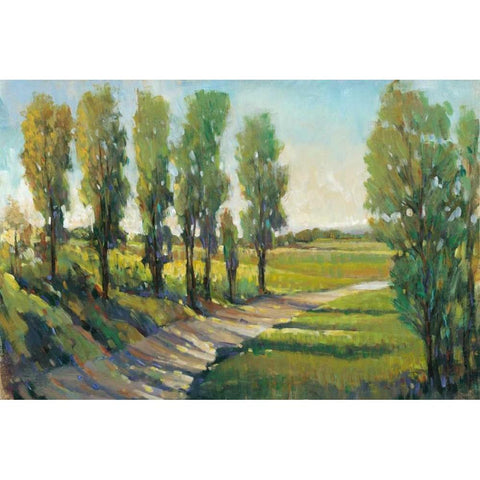 Lush Landscape I Gold Ornate Wood Framed Art Print with Double Matting by OToole, Tim