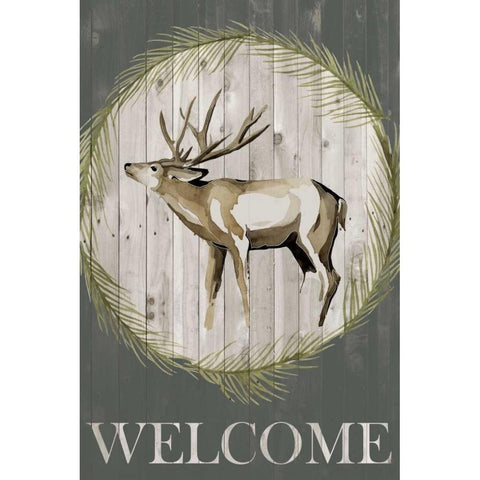 Woodland Welcome I White Modern Wood Framed Art Print by Popp, Grace