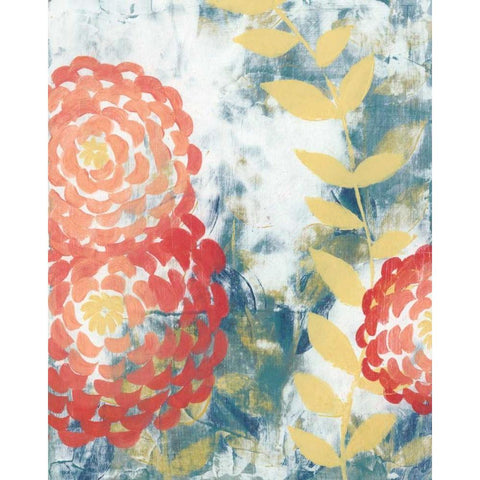 Spring Aria I Black Modern Wood Framed Art Print with Double Matting by Popp, Grace