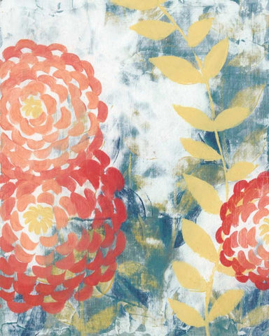 Spring Aria I White Modern Wood Framed Art Print with Double Matting by Popp, Grace