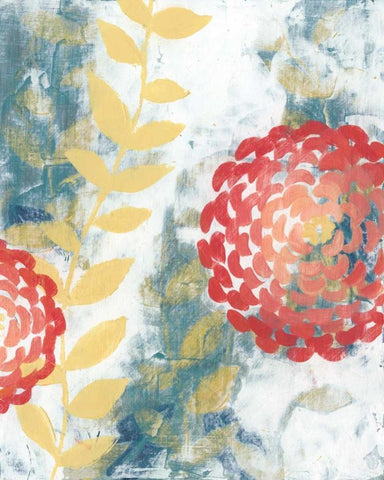 Spring Aria II Black Ornate Wood Framed Art Print with Double Matting by Popp, Grace