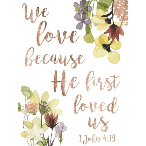 Divine Romance II White Modern Wood Framed Art Print by Studio W