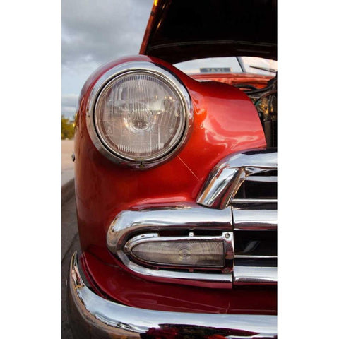 Cars of Cuba IV White Modern Wood Framed Art Print by DeNardo, Laura
