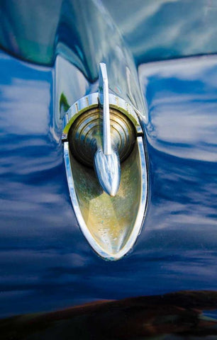 Cars of Cuba VI White Modern Wood Framed Art Print with Double Matting by DeNardo, Laura