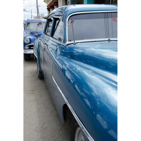 Cars of Cuba I Gold Ornate Wood Framed Art Print with Double Matting by DeNardo, Laura