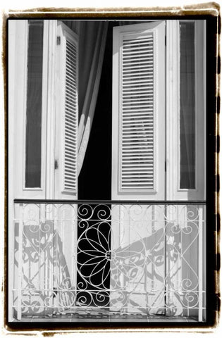 Past Elegance II Black Ornate Wood Framed Art Print with Double Matting by DeNardo, Laura