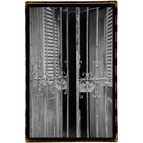 Past Elegance III Black Modern Wood Framed Art Print with Double Matting by DeNardo, Laura