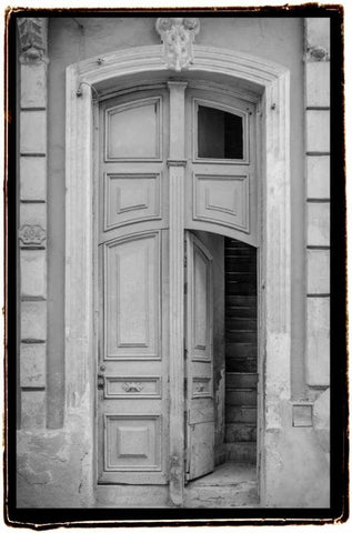 Past Elegance IV White Modern Wood Framed Art Print with Double Matting by DeNardo, Laura