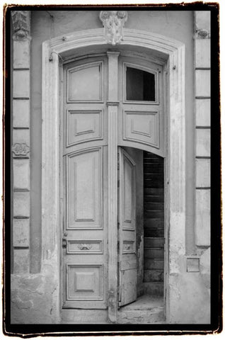 Past Elegance IV White Modern Wood Framed Art Print with Double Matting by DeNardo, Laura