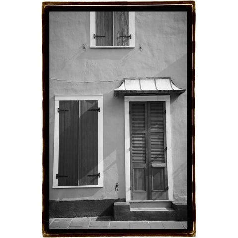 French Quarter Architecture III Gold Ornate Wood Framed Art Print with Double Matting by DeNardo, Laura