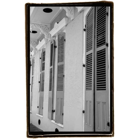 French Quarter Architecture IV Black Modern Wood Framed Art Print by DeNardo, Laura