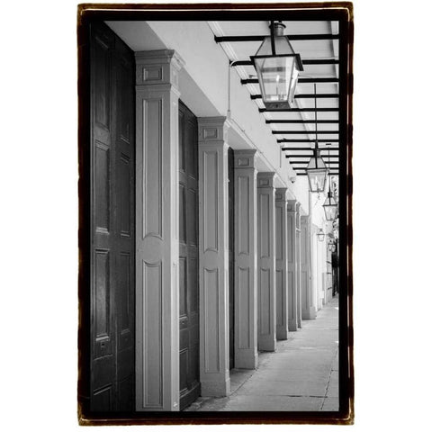French Quarter Architecture VI Black Modern Wood Framed Art Print by DeNardo, Laura