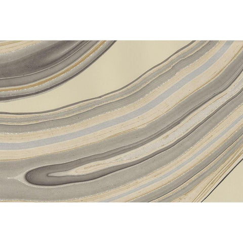 Cross Sections II White Modern Wood Framed Art Print by Stramel, Renee W.