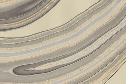 Cross Sections II White Modern Wood Framed Art Print with Double Matting by Stramel, Renee W.