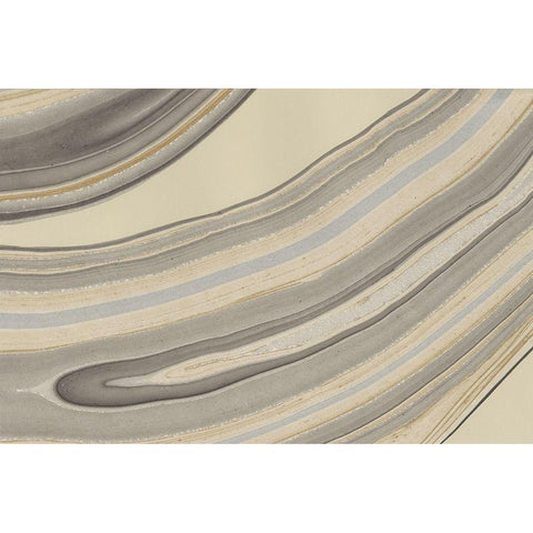 Cross Sections II Black Modern Wood Framed Art Print by Stramel, Renee W.