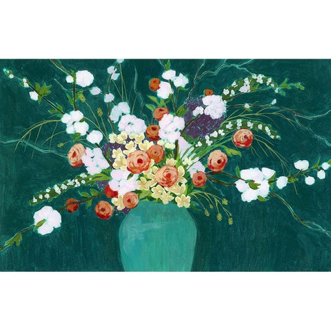Bountiful Blossoms II Black Modern Wood Framed Art Print by Popp, Grace