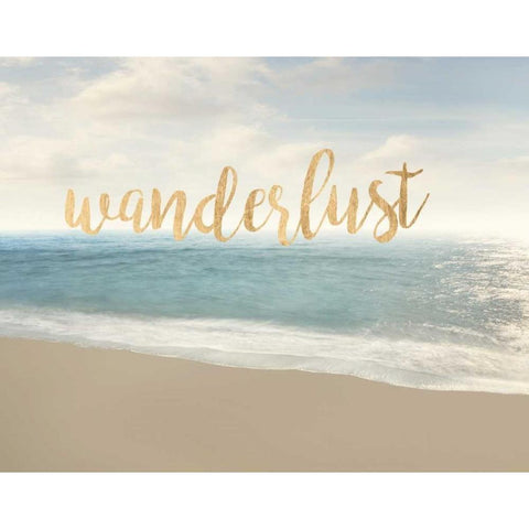 Beach Wanderlust White Modern Wood Framed Art Print by McLoughlin, James
