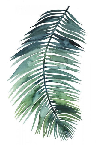 Untethered Palm VII White Modern Wood Framed Art Print with Double Matting by Popp, Grace