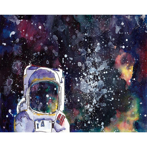 Night Sky I Gold Ornate Wood Framed Art Print with Double Matting by McCreery, Paul