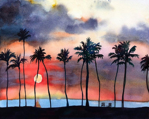 Night Sky V Black Ornate Wood Framed Art Print with Double Matting by McCreery, Paul