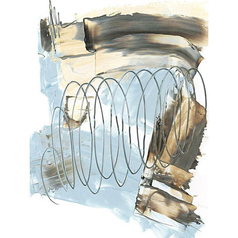 Uncoiled II Black Modern Wood Framed Art Print by Harper, Ethan