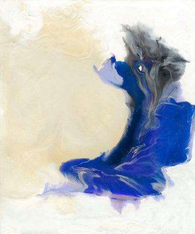 Love in Action I Black Ornate Wood Framed Art Print with Double Matting by Bramma, Lila