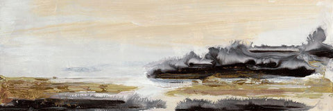 Silencio I White Modern Wood Framed Art Print with Double Matting by Bramma, Lila