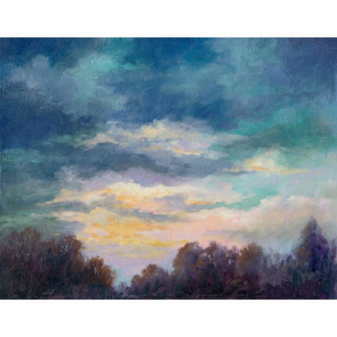 After the Storm Black Modern Wood Framed Art Print with Double Matting by Weber, Mary Jean