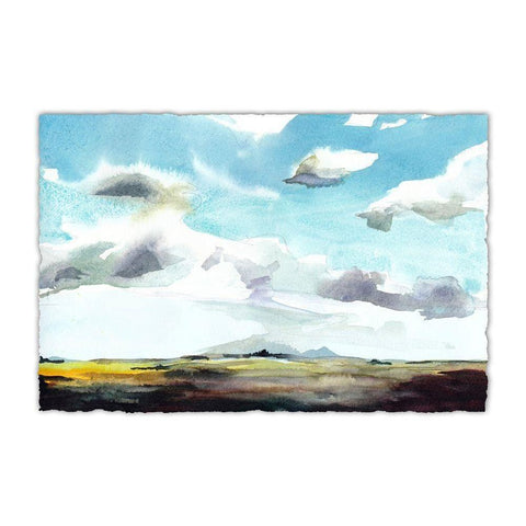 Sky View I White Modern Wood Framed Art Print by McCreery, Paul