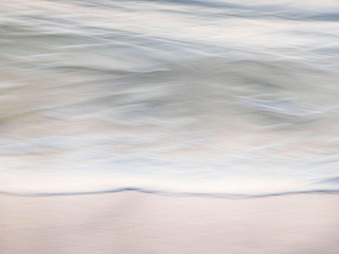 Calmness I White Modern Wood Framed Art Print with Double Matting by Bane, Eva