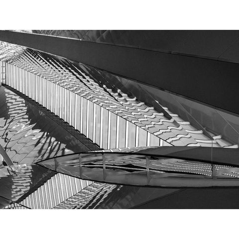 Varied Shapes II Gold Ornate Wood Framed Art Print with Double Matting by Bane, Eva