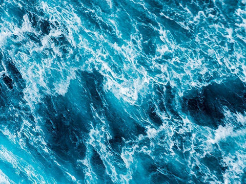 Turbulent Tasman Sea I Black Ornate Wood Framed Art Print with Double Matting by Bane, Eva