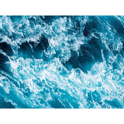 Turbulent Tasman Sea II Black Modern Wood Framed Art Print by Bane, Eva