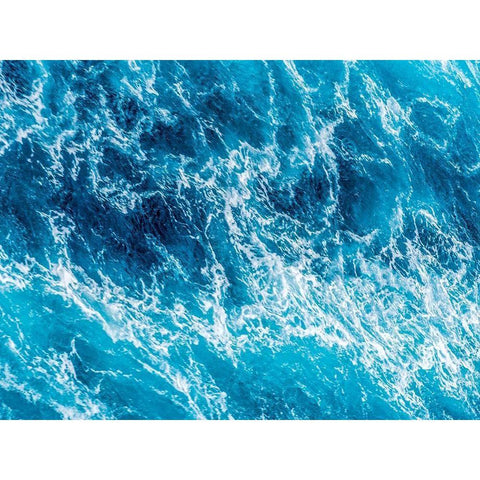 Turbulent Tasman Sea III White Modern Wood Framed Art Print by Bane, Eva