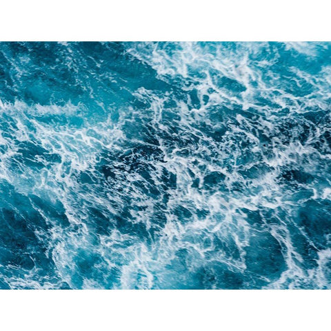 Turbulent Tasman Sea IV White Modern Wood Framed Art Print by Bane, Eva