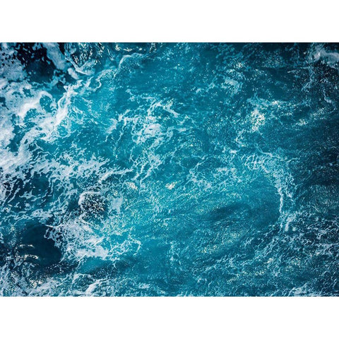 Turbulent Tasman Sea VI White Modern Wood Framed Art Print by Bane, Eva