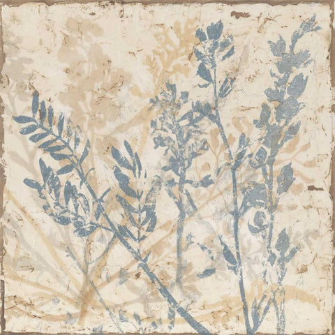 Floral Fan II Gold Ornate Wood Framed Art Print with Double Matting by Meagher, Megan