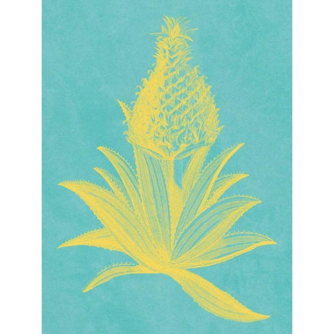 Pineapple Frais I White Modern Wood Framed Art Print by Vision Studio