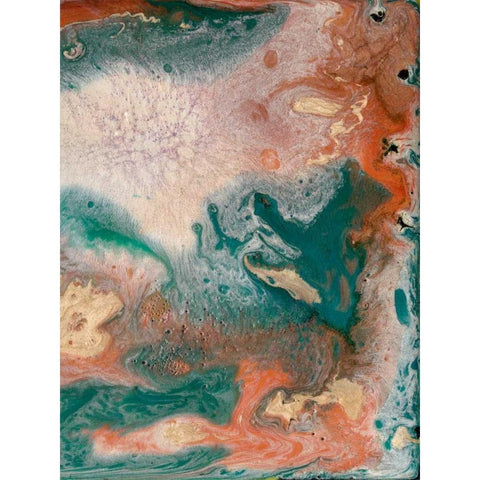 Coralline II Black Modern Wood Framed Art Print with Double Matting by Ludwig, Alicia