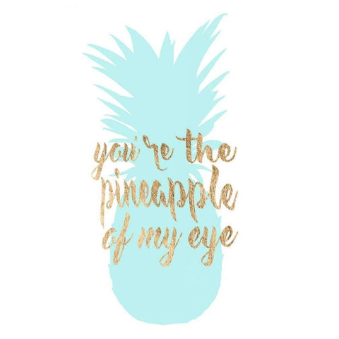 Pineapple Life II Gold Ornate Wood Framed Art Print with Double Matting by Studio W