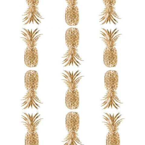 Pineapple Life VI Gold Ornate Wood Framed Art Print with Double Matting by Studio W