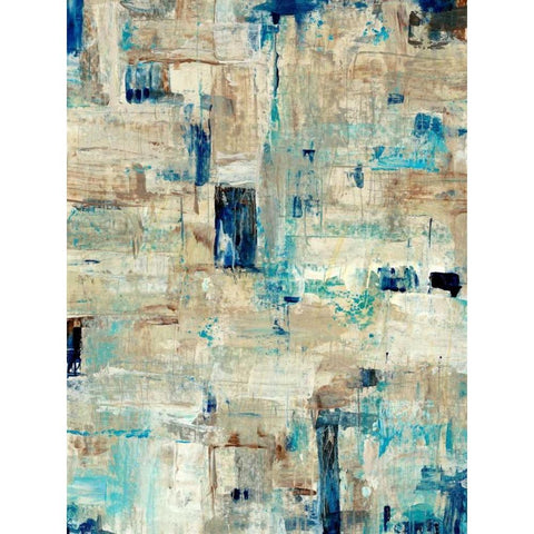 Aqua Separation II Black Modern Wood Framed Art Print by OToole, Tim